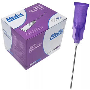 Agulha 20X0,55mm 24g Violeta 1un Medix