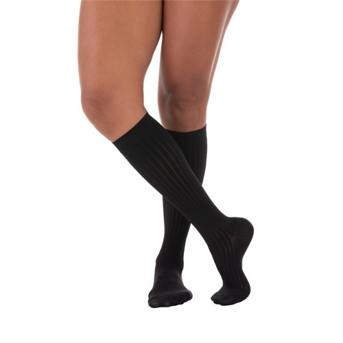 Meia de Compressão Venosan Supportline Soft Panturrilha 3/4 18-22 AD P Unissex Preto