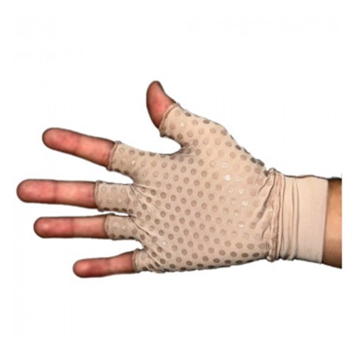 Luva Curta com Antiderrapante e Protecao UV Chocolate M New Form 81004