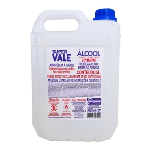 Alcool 70% 5L - Super Vale