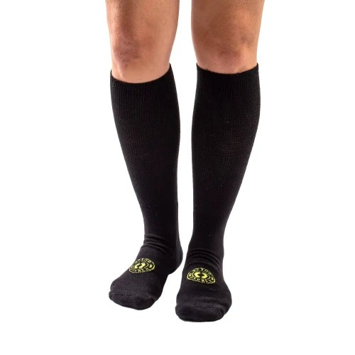 [SG750-PT-G] Meia Ortopédica Extra Larga Para Edemas e Obesos - G - PRETO - SG750