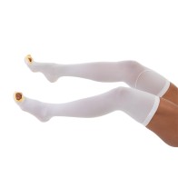 Meia de Compressão Venosan AES Meia Coxa 7/8 AGH XXG Pe Aberto Branco