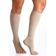 Meia de Compressao Panturrilha 3/4 Sigvaris 20-30 - 862 Premium Pe Aberto Natural GG3