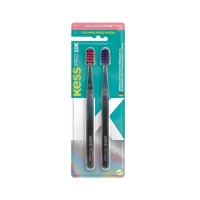 Kit Com 2 Escovas Dentais Pro 10K Extra Macias Kess 2110