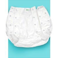 Calça Plastica Standard Com Botao (Branco) Tam GG 52/54 - Senior Care