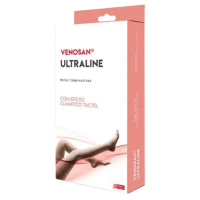Meia de Compressão Venosan Ultraline 4000 Panturrilha 3/4 30-40 AD M Pe Aberto Bege