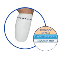 Meia Com Duplo Gel Para Amputacao Transtibial Tam G SG702
