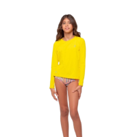 Camisa UV Manga Longa Infantil Amarelo RR002 Radar UV - COR: Amarelo, TAMANHO: 10