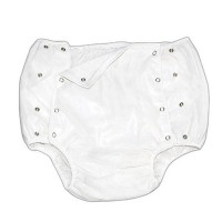 Calça Plastica Luxo Com Botao (Branco) Tam G 48/50 - Senior Care